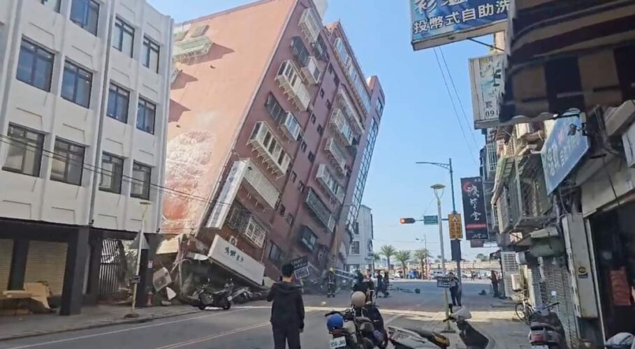 7.4 magnitude Earthquake struck Taiwan
