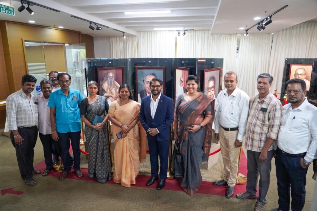சென்னையில் அண்ணா நூற்றாண்டு நூலகத்தைப் பார்வையிட்ட அமைச்சர் யுனேஸ்வரன் ராமராஜ்