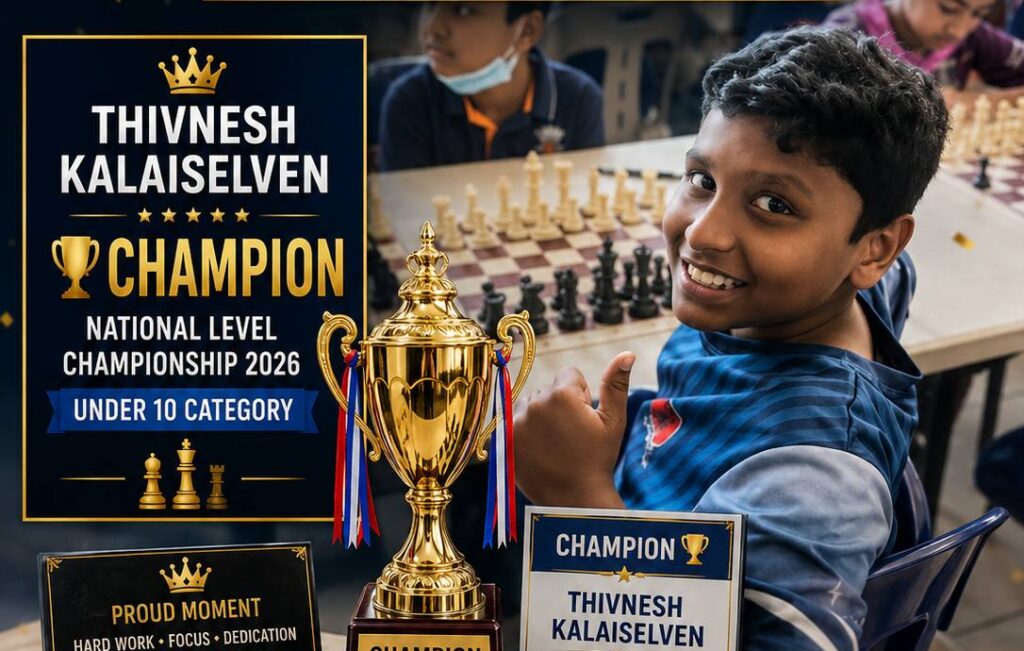 தேசிய சதுரங்கப் போட்டியில் தேசிய வகை சிதம்பரம் பிள்ளை தமிழ்ப் பள்ளி மாணவர்கள் அசத்தல் சாதனை