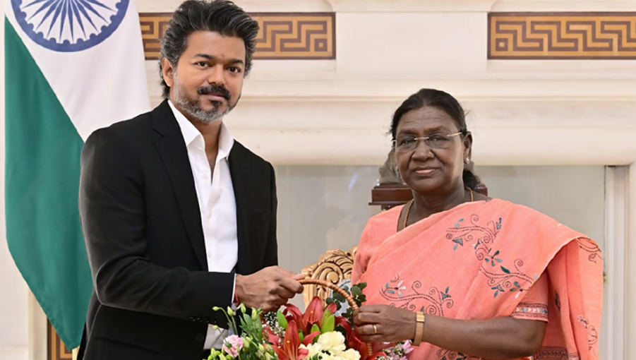 டெல்லி : குடியரசுத் தலைவர் திரௌபதி முர்முவை சந்தித்த முதலமைச்சர் விஜய்