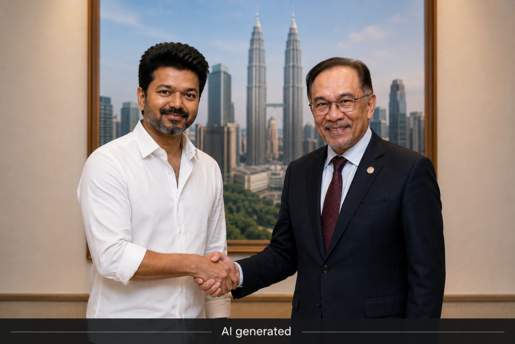 தமிழ்நாடு முதலமைச்சராக தேர்ந்தெடுக்கப்பட்டுள்ள விஜய்க்கு மலேசிய பிரதமர் அன்வார் இப்ராஹிம் வாழ்த்து
