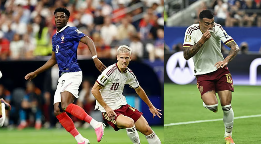 FIFA கால்பந்து : பிரான்ஸை வீழ்த்தி இறுதிப்போட்டிக்கு முன்னேறிய ஸ்பெயின்