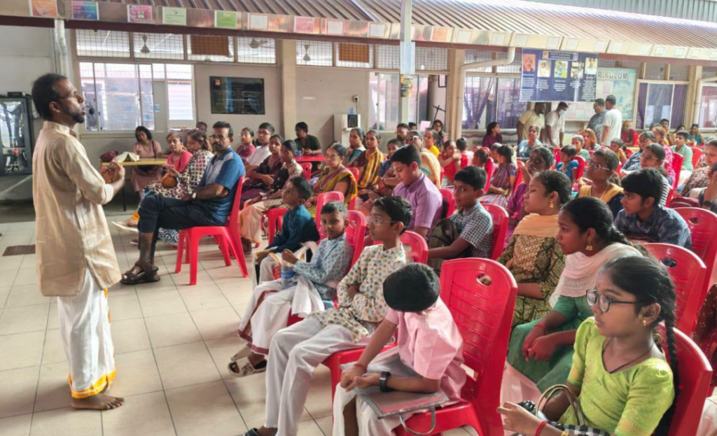 MHS – தேசிய திருமுறை ஓதும் விழாவுக்கான பயிற்சி: 100க்கும் மேற்பட்ட மாணவர்கள், பெற்றோர்கள் பங்கேற்பு