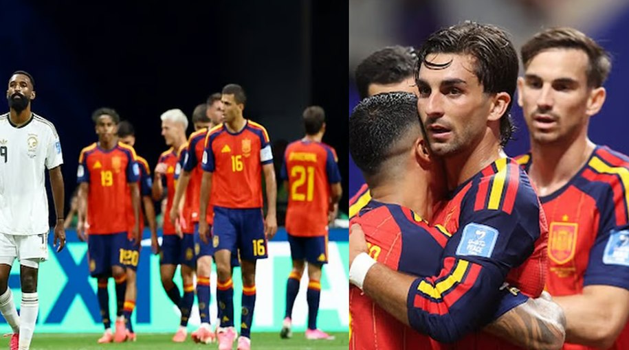 FIFA கால்பந்து : சவுதி அரேபியாவை 4-0 என வீழ்த்திய ஸ்பெயின்
