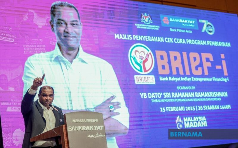 BRIEF-I கீழ் இந்திய தொழில்முனைவோருக்காக 10 கோடி ரிங்கிட் ஒதுக்கீடு