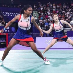 Malaysian Women's Doubles Badminton team looses in the Semis