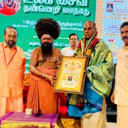 "மக்கள் பணிச் செம்மல்" விருது பெற்றார் மாண்புமிகு டத்தோ ஸ்ரீ டாக்டர் எம்.சரவணன்.