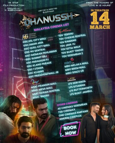 "Dhanussh" movie Cinema Listing